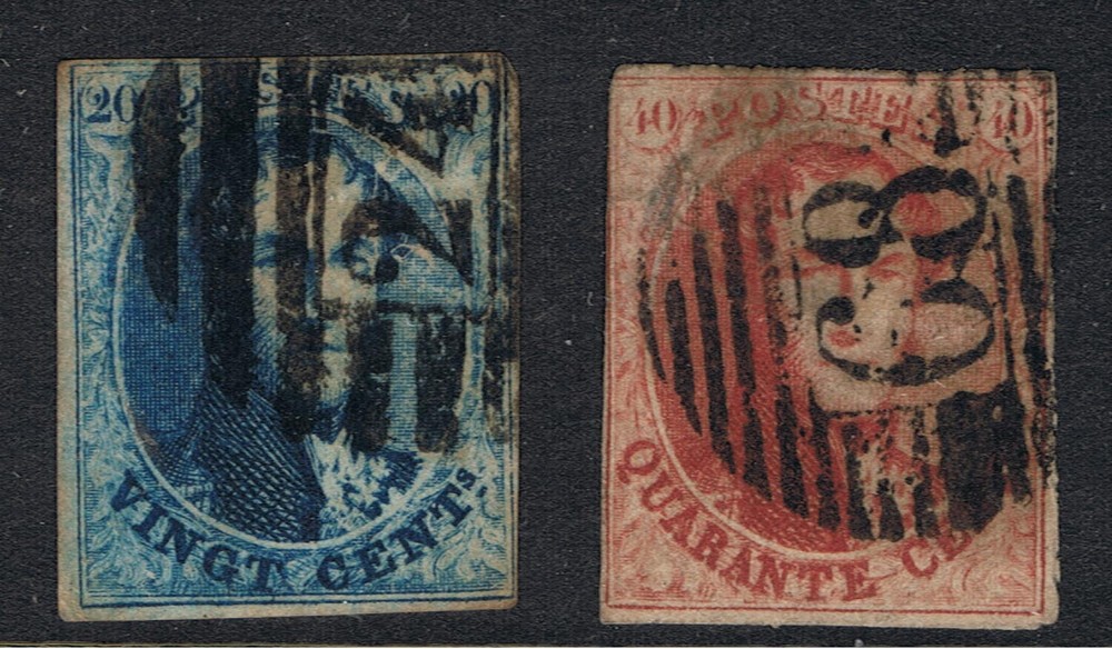 BELGIUM 1851 - 54 KING LEOPOLD I