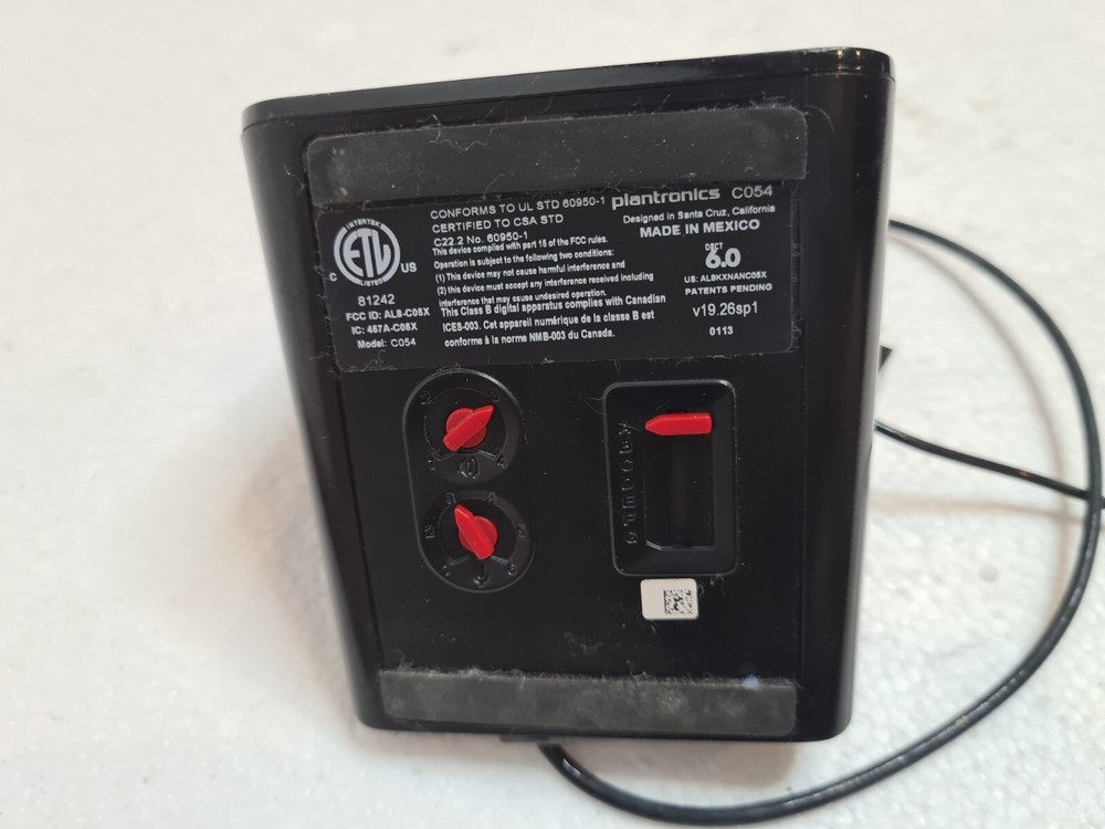 Plantronics C054 Wireless Headset Charging Base only- NO Power Adapter