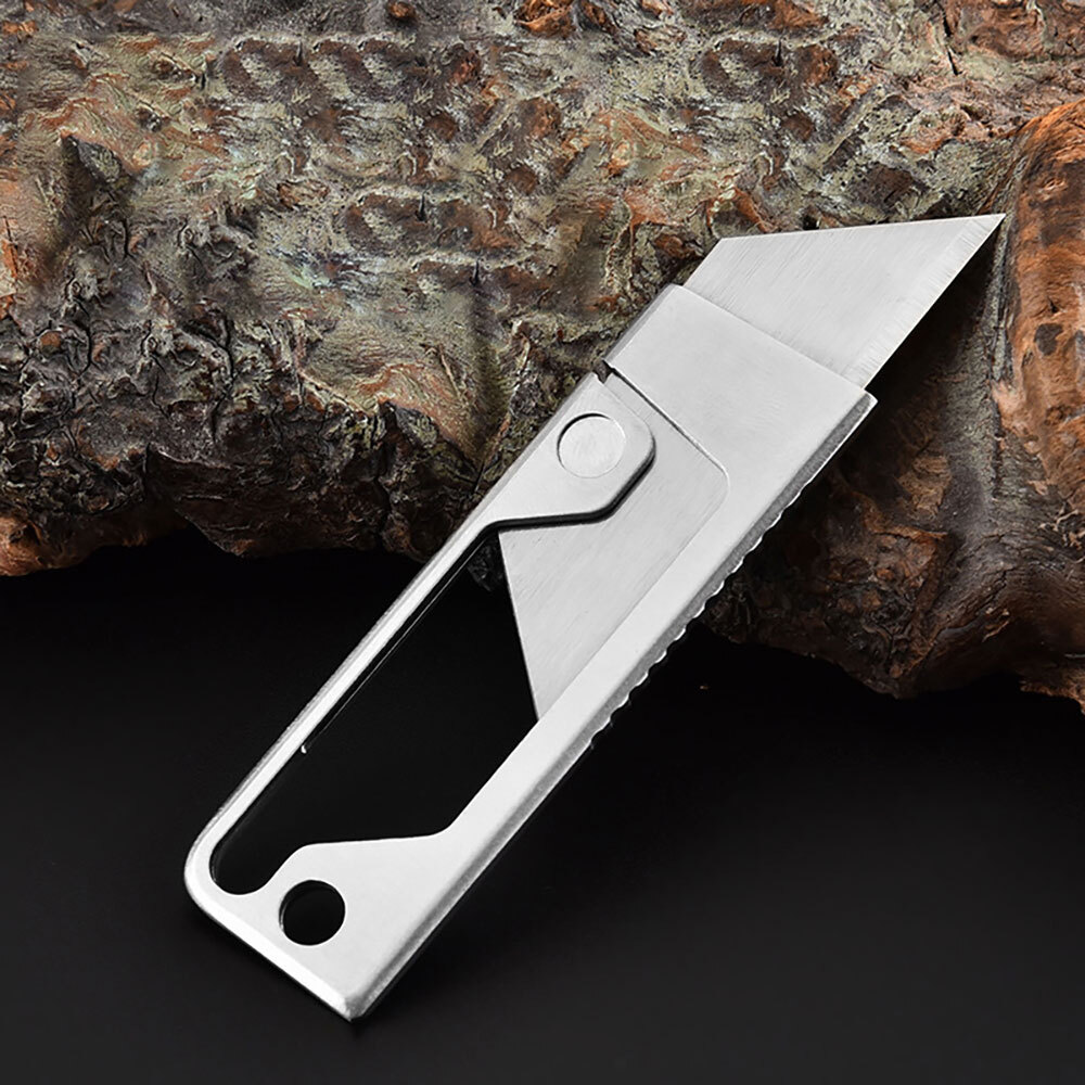Stainless-Steel EDC Folding Utility Knife Wallpaper Knife Multi-function Outdoor