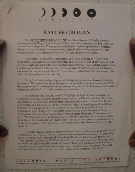 Kaycee Grogan Press Kit