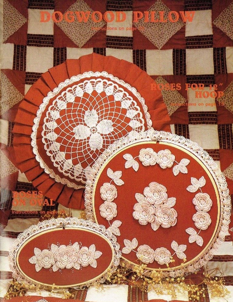 Crocheted Elegance Thread Crochet Pattern Booklet Roses Butterflies Floral
