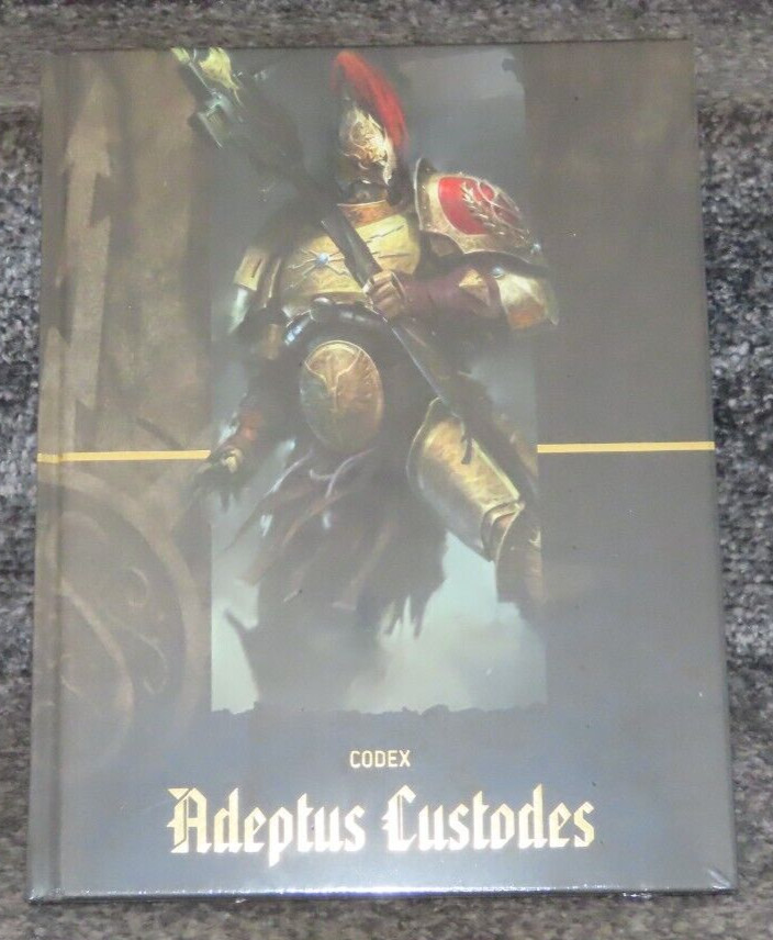 Games Workshop Warhammer 40k Codex Adeptus Custodes Collectors Edition 2024 BNIB