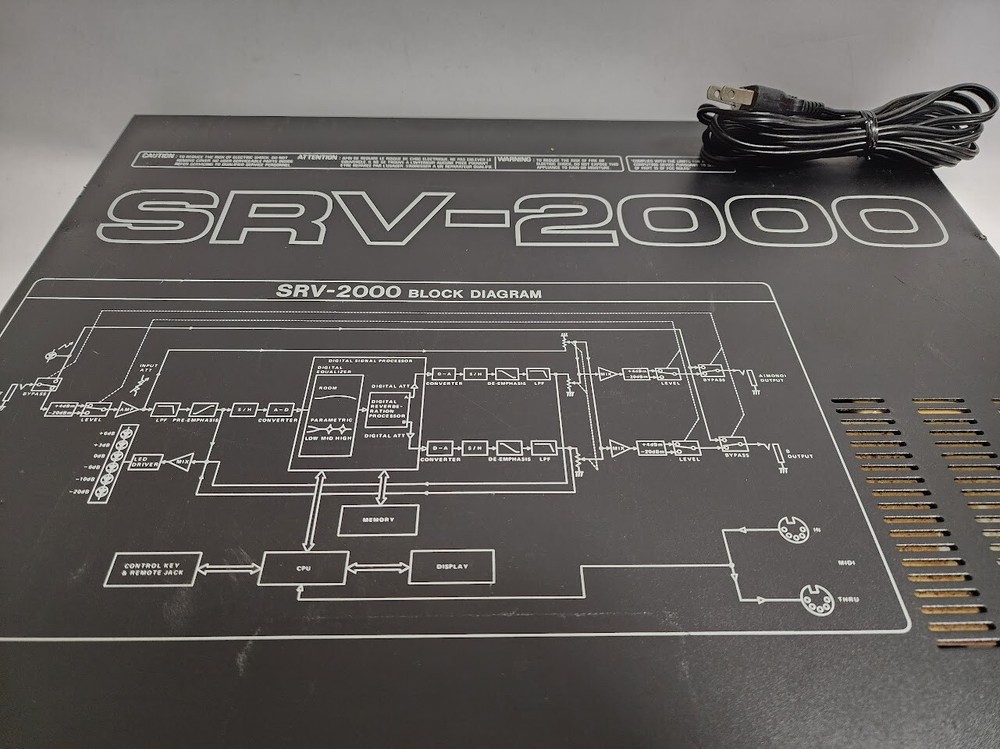Roland SRV-2000 Digital Reverb Effect Rack Tested Working