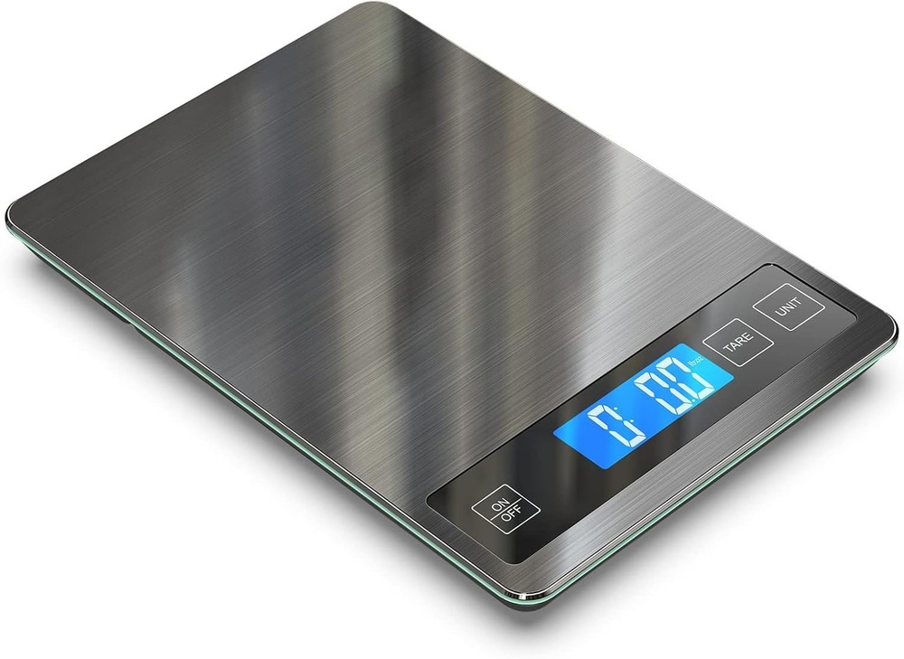 Precision 22lbs Kitchen Scale with Large Backlit Display for Effortless Cooking