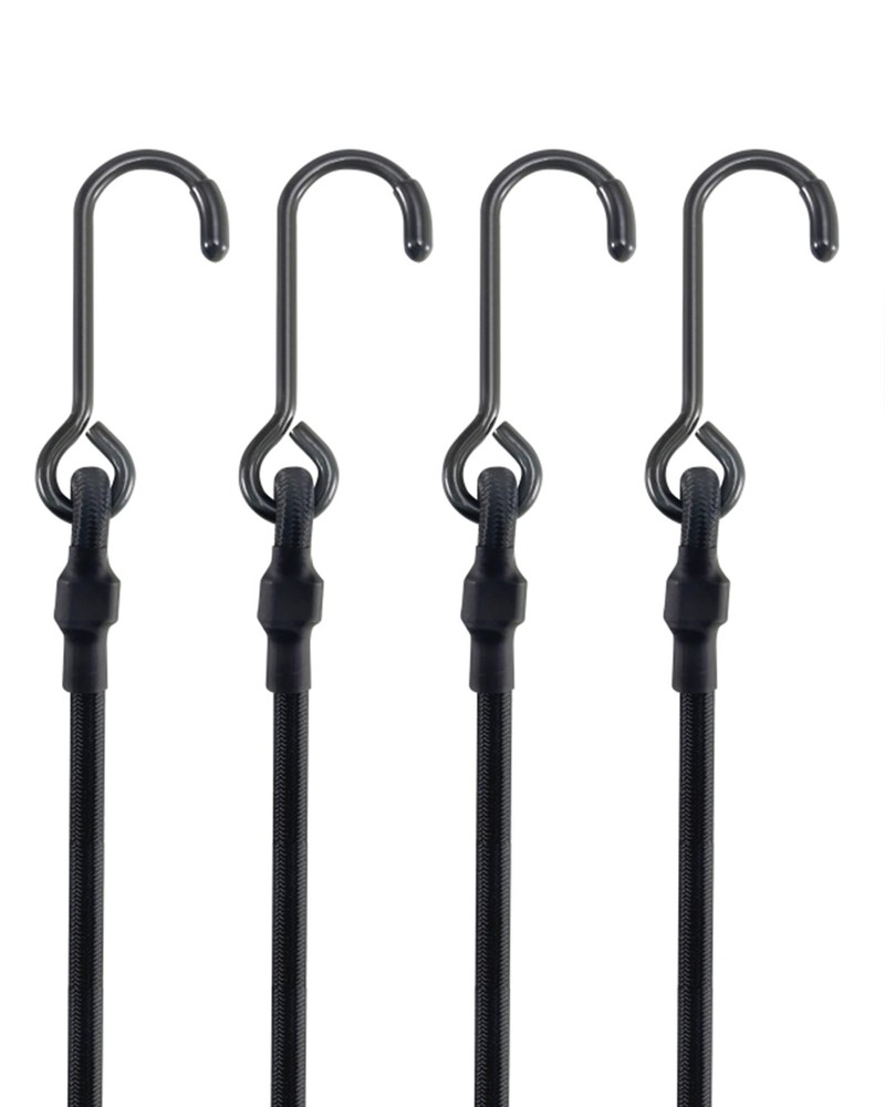 6'' Short Mini Heavy Duty Bungee Cords with 180 lbs Max Break Strength & Rust...