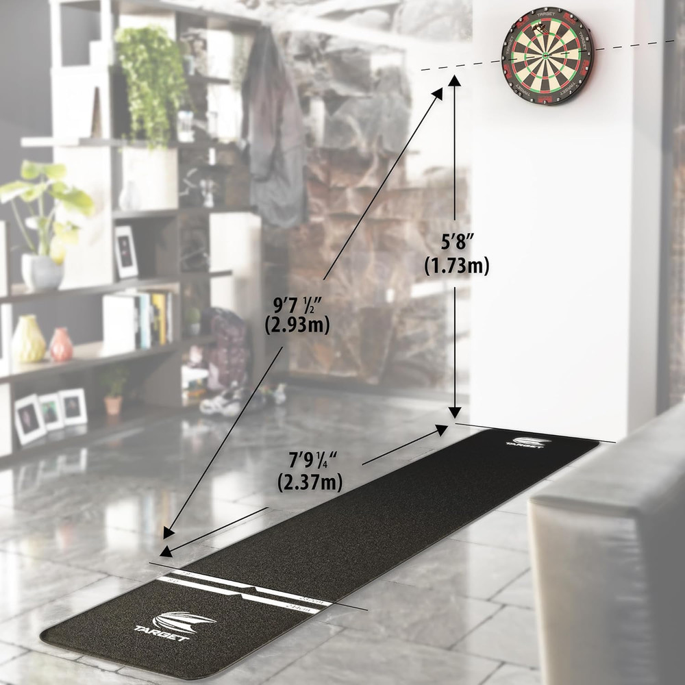 TOR Competition Steel Tip Dartboard Bundle with Fixing Kit & Surround Options