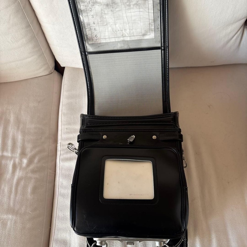 Saint Domenico Randoseru Set School Backpack Black Leather Style Authentic