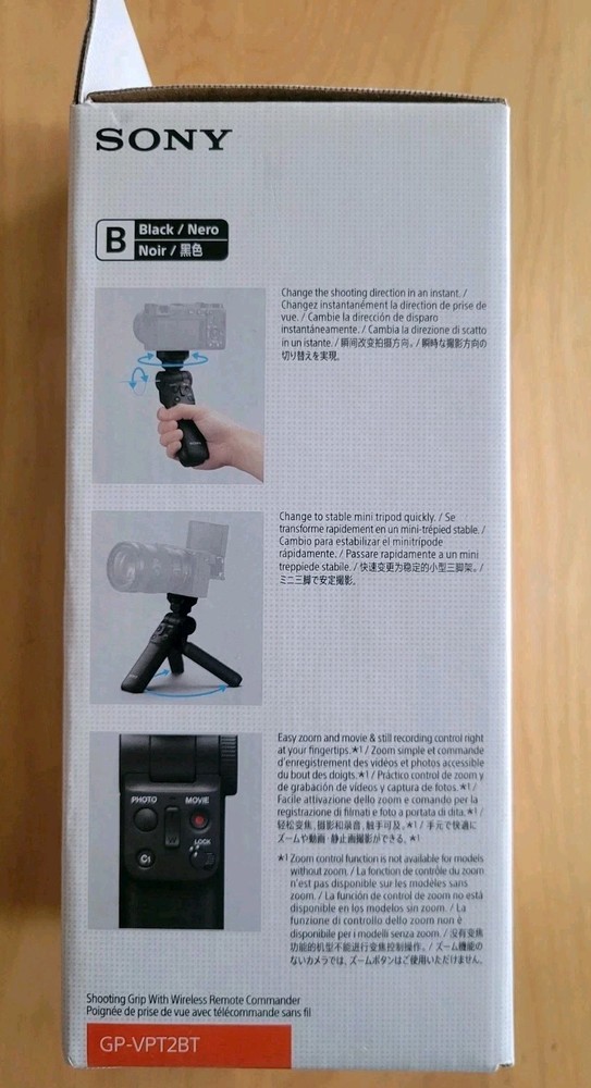 SONY GP-VPT2BT Wireless Shooting Grip BLACK