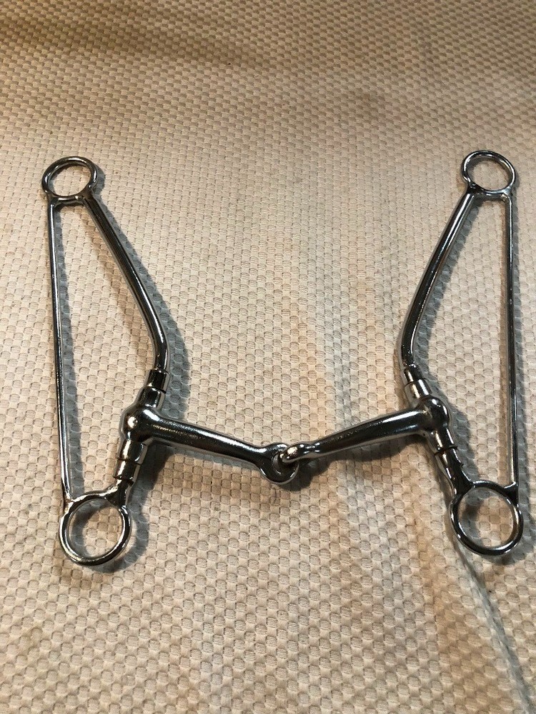 Long Triangle Loose Cheek Snaffle Bit - 9" Shank, 5-1/8" Mouth