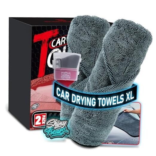 Car Drying Towel Microfiber Cleaning Cloth - 24" x 36" Large Twisted Loop