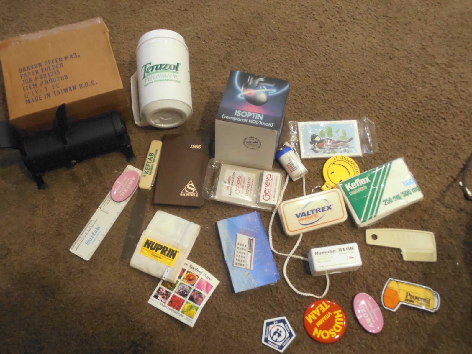 VTG Pharmaceutical Drug Rep LOT  Note Pad Rulers -1980S-90S-LILLY PAPER FOLD