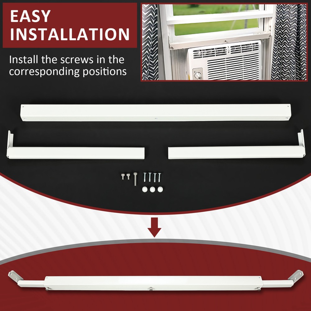 For Most Windows AC Window Bracket Air Conditioner Support Window Guard 130lbs