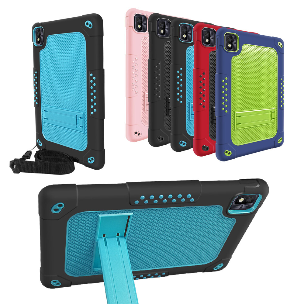 For TCL TAB10 5G Case/TCL TAB 10s Model 9081X Silicone Case With Shoulder Strap