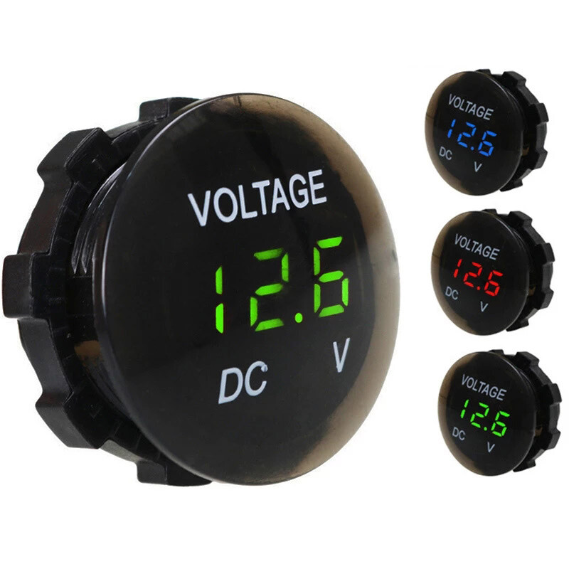 DC 12V-24V LED Panel Digital Voltage Volt Meter Display Voltmeter Car Motorcycle