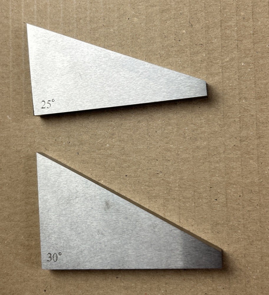 Machinist Angle Block 25 Degree and 30 degree Hardened Angle Blocks