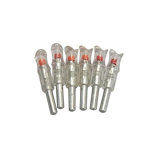 Lighted Crossbow Arrow Nocks, 6Pack, Automatically Activated Bow String