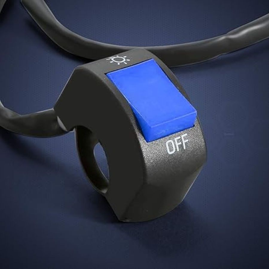 1 Piece Motorcycle Headlight Switch Handlebar Toggle Blue 1 Piece