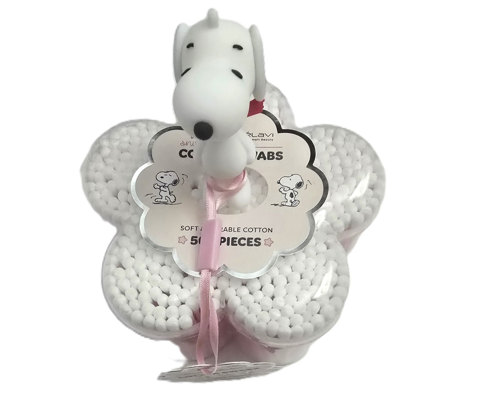 Celavi X Peanuts Snoopy 500Pc Cotton Swabs with case