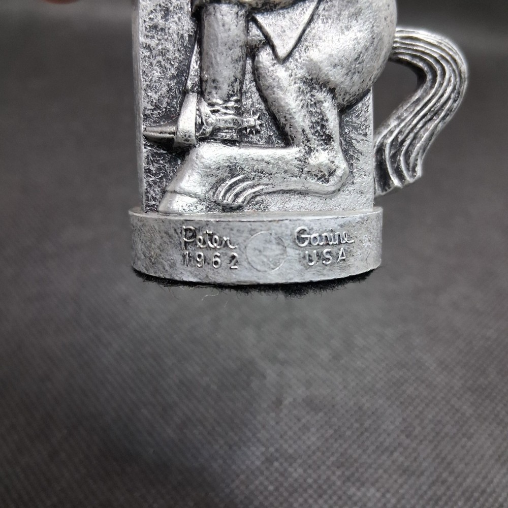 1962 Peter Ganine Conqueror Chess Set Replacement Piece Medieval Silver Knight