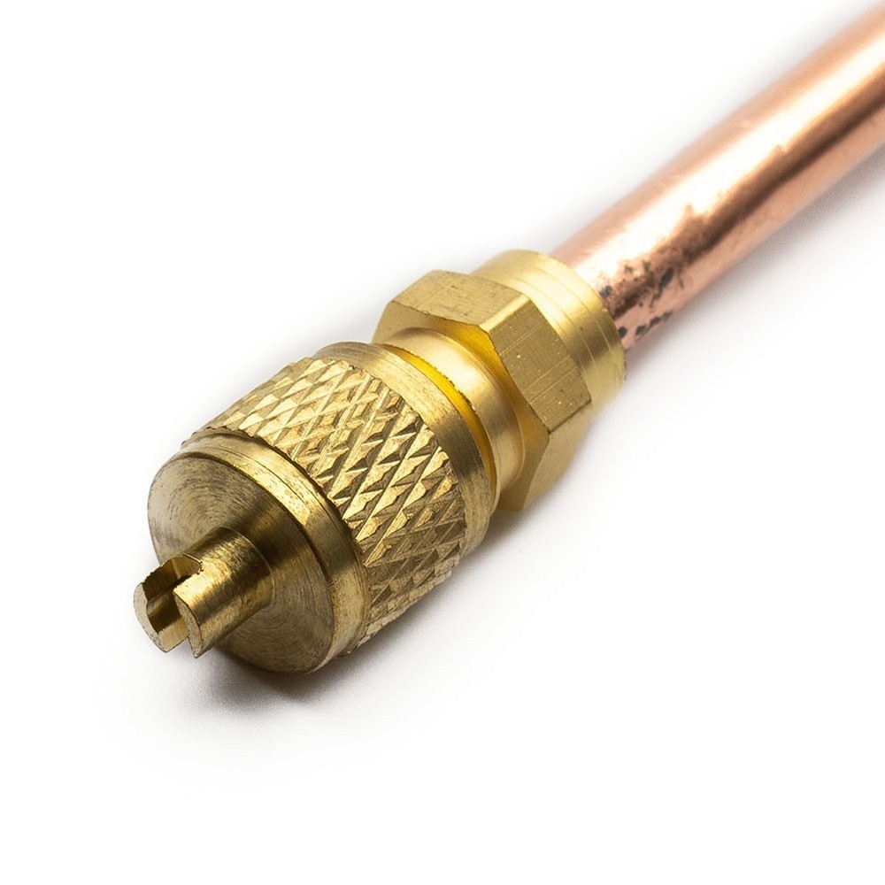 10pcs Copper Maintenance Valves Compatible with Refrigeration Equipment