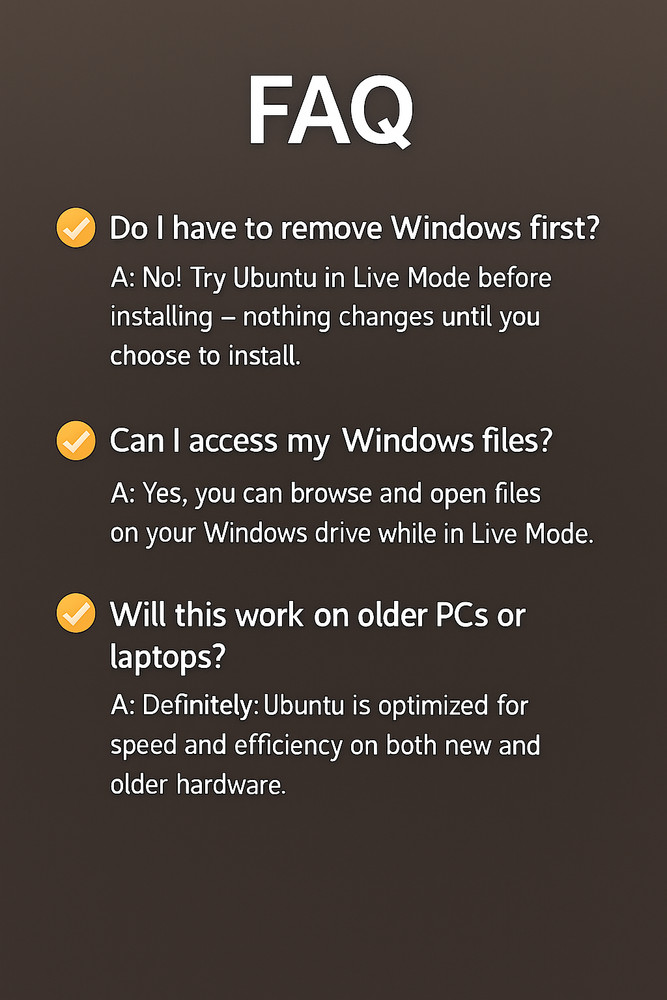 Ubuntu 24.04.3 LTS 64-bit Bootable USB – Fast Secure | Revive old PC