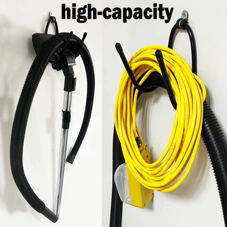 Vacuum Cleaner Storage Bracket Power Tool Hose Stand Holder Head Black
