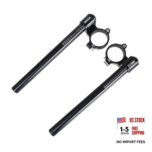 Motorcycle Handlebar Top Clamp Racing Refit Clip On Handle Bars Front Black