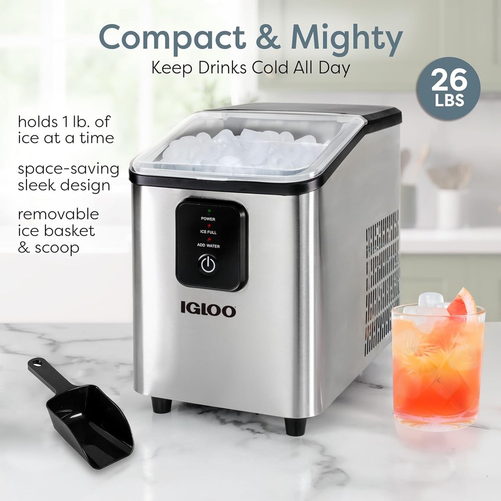 Countertop Ice Maker 26lbs Daily