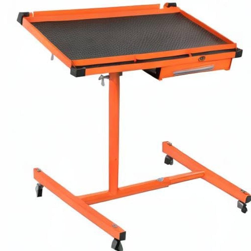 A A IN LT018 Heavy Duty Adjustable Work Table with Drawers, Rolling Tool Tray...