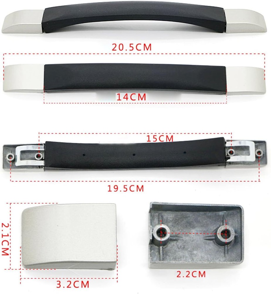 Zoofen Replacement Suitcase Luggage Handle Grip Spare Fix Holders Box Pull...