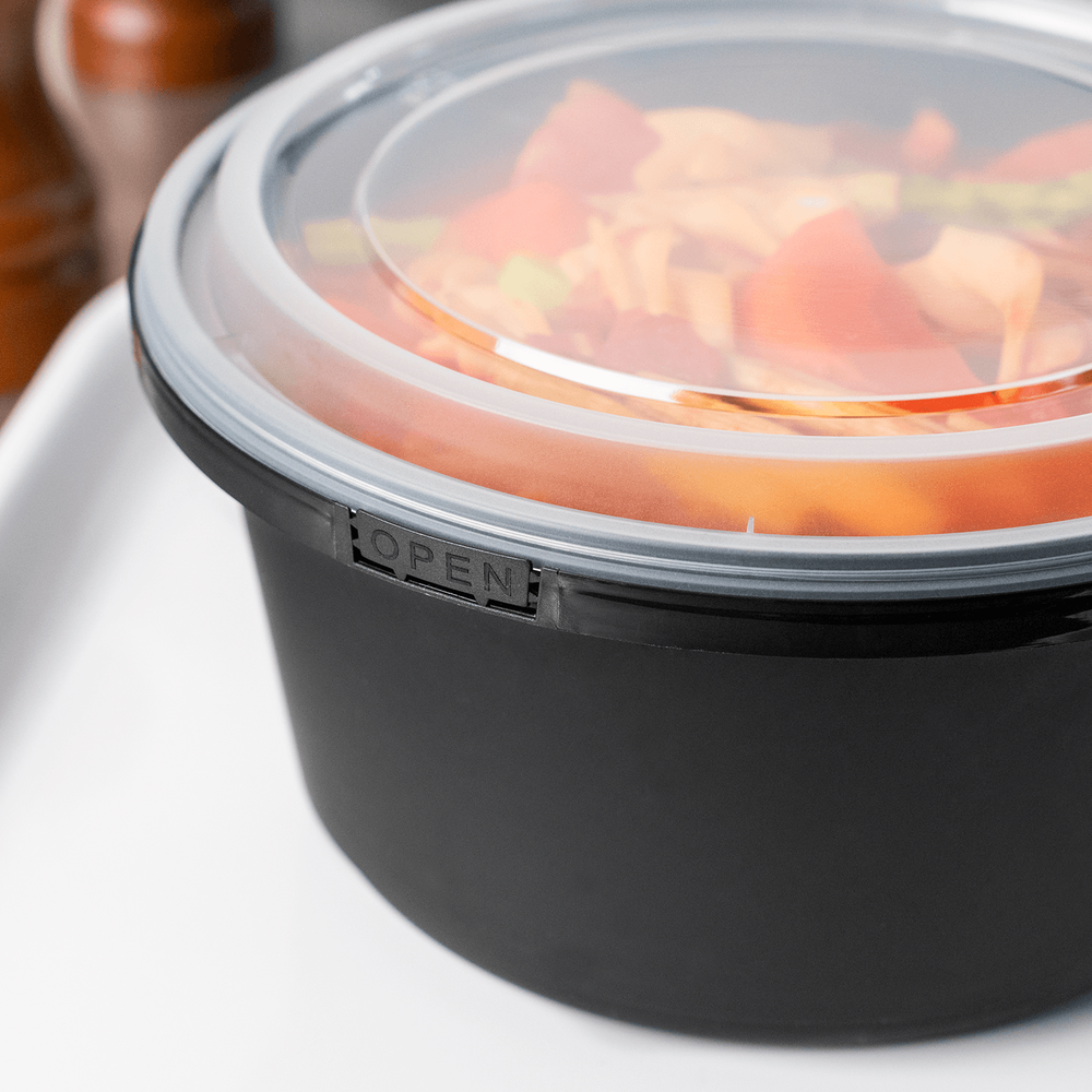 Karat 44oz PP Tamper Resistant Injection Molded Microwaveable Food Container