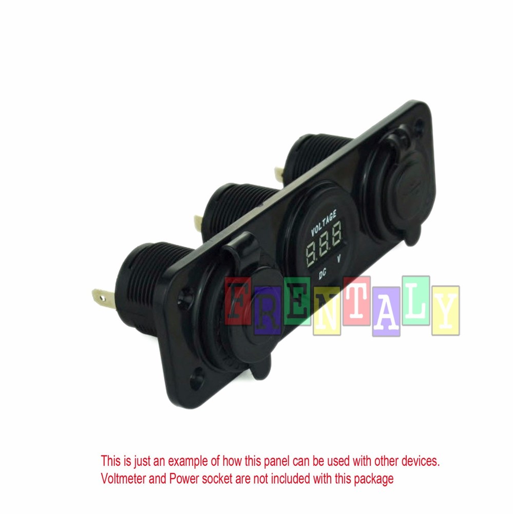 3 Hole Flat Panel Base USB Socket/Voltmeter/Power Socket Holder Car for Frentaly