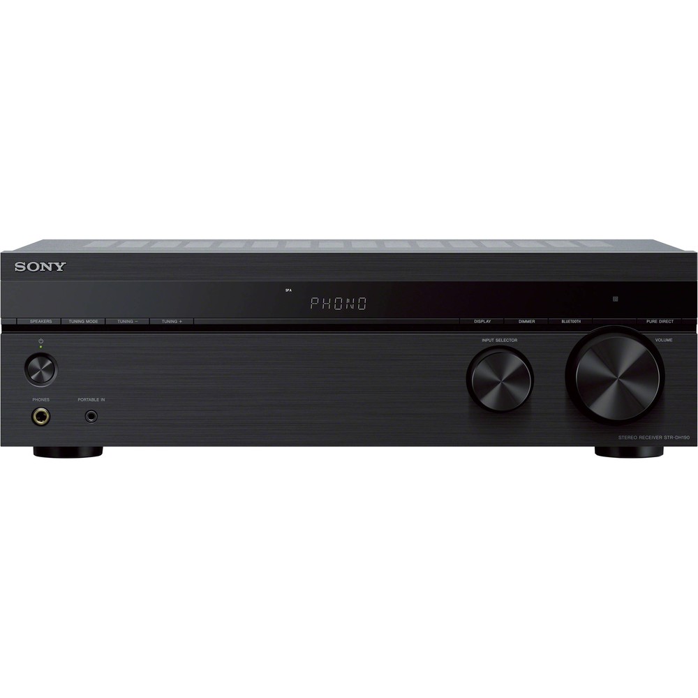 Sony 2-Channel Stereo Receiver with Bluetooth Phono & Aux Input - STR-DH190