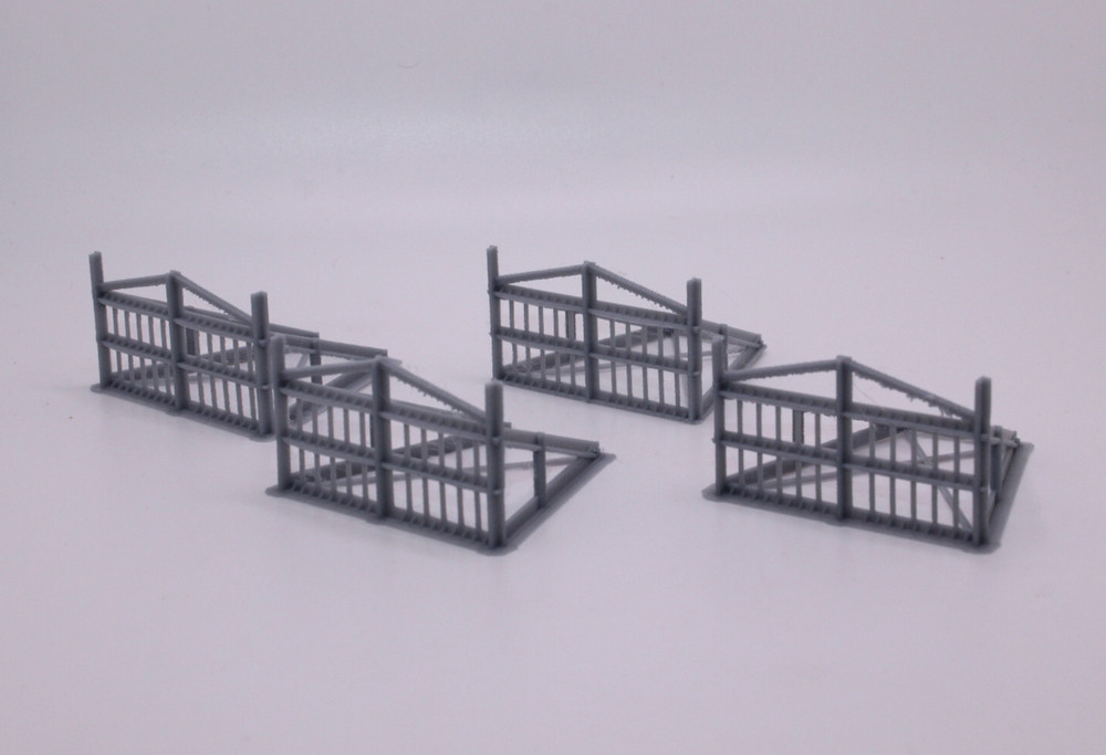 Beach Obstacles WWII D-Day Normandy Belgic Gate x 4 Different Scales 3D Printed