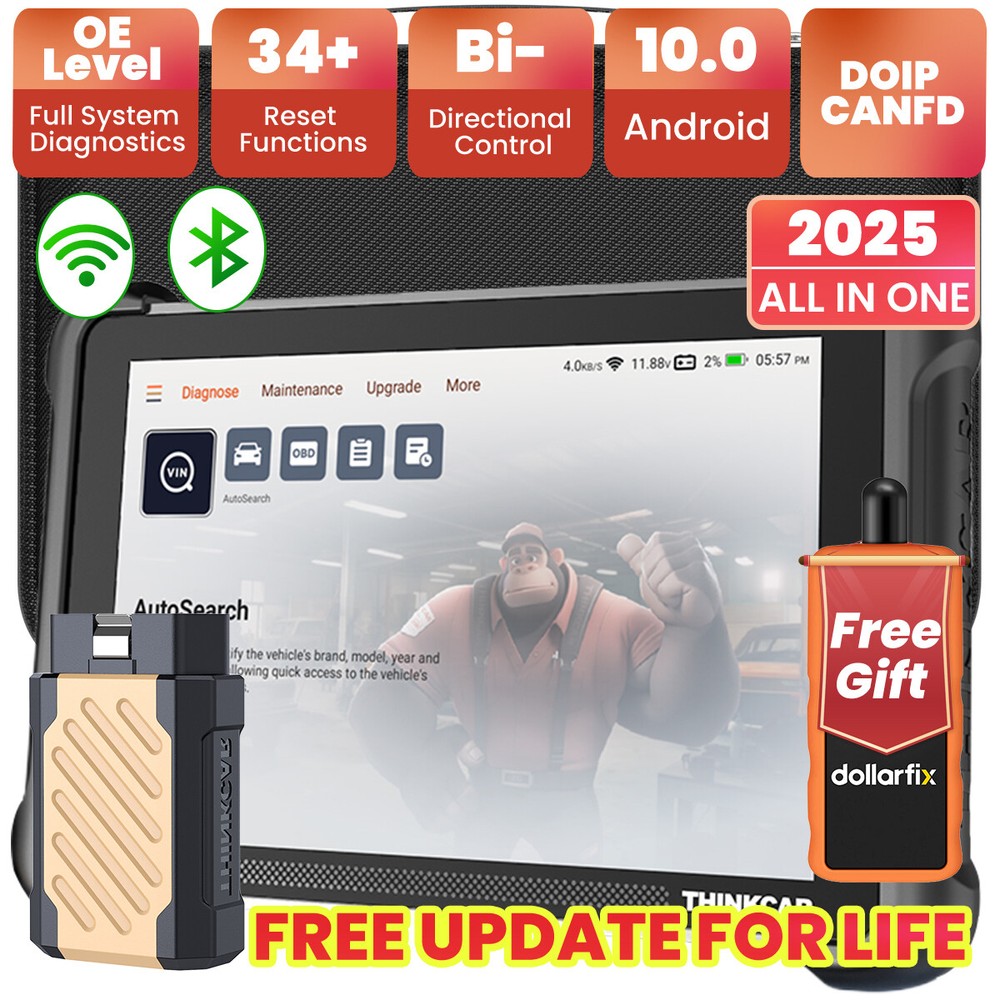 Thinkcar Car Bidirectional Scanner Full System Diagnostic Coding Tool 34+Service