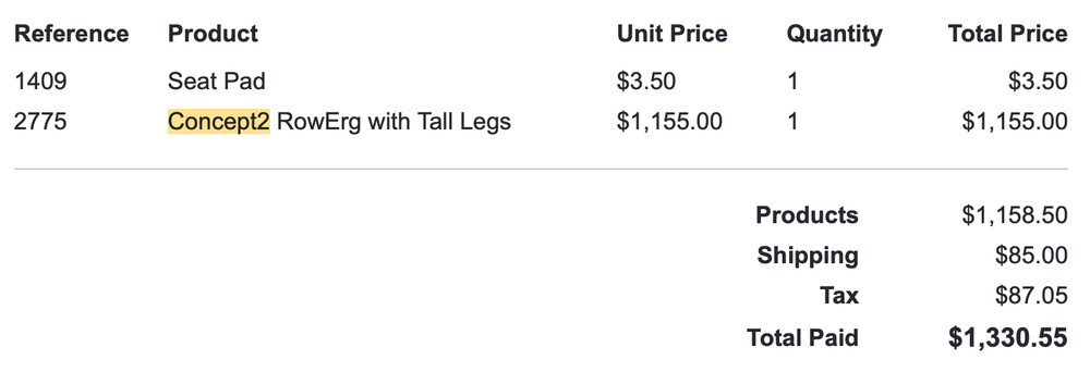 Concept2 RowErg Model D Indoor Rowing Machine with PM5 - Black