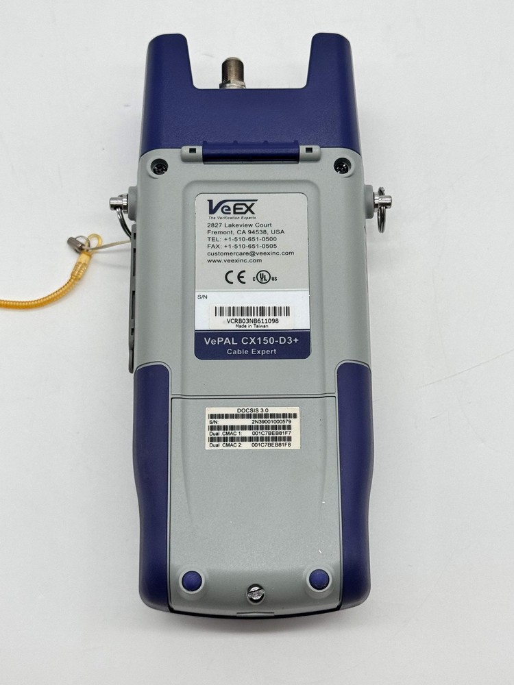 VeEX VePAL CX150-D3+ Cable Expert DOCSIS 3.0 Meter Tester w/ Case Strap