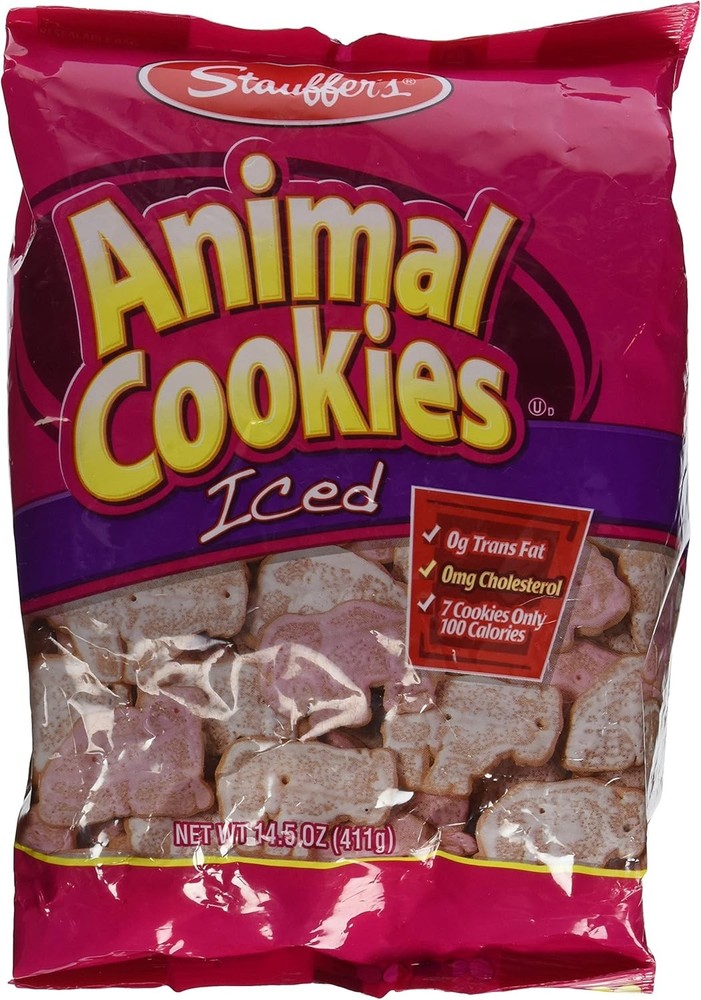 Stauffers Animal Cookies, Iced