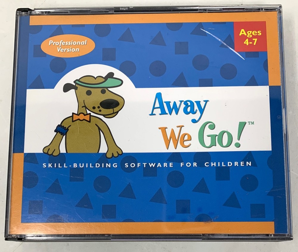 Away We Go! Skill-Building Software for Children 3 Discs 1999 VG CONDITION