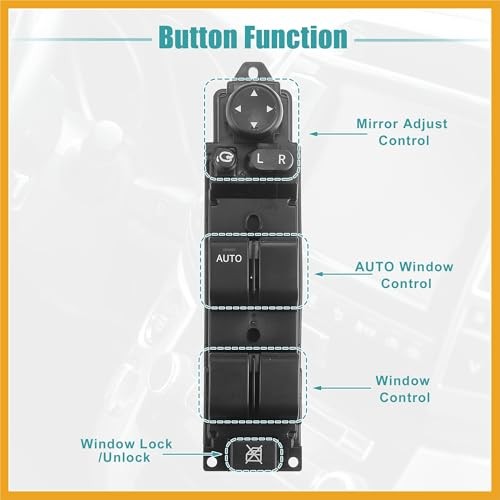 Front Left Driver Side Power Window Switch Fit for Mazda 2 M2 2007-2013