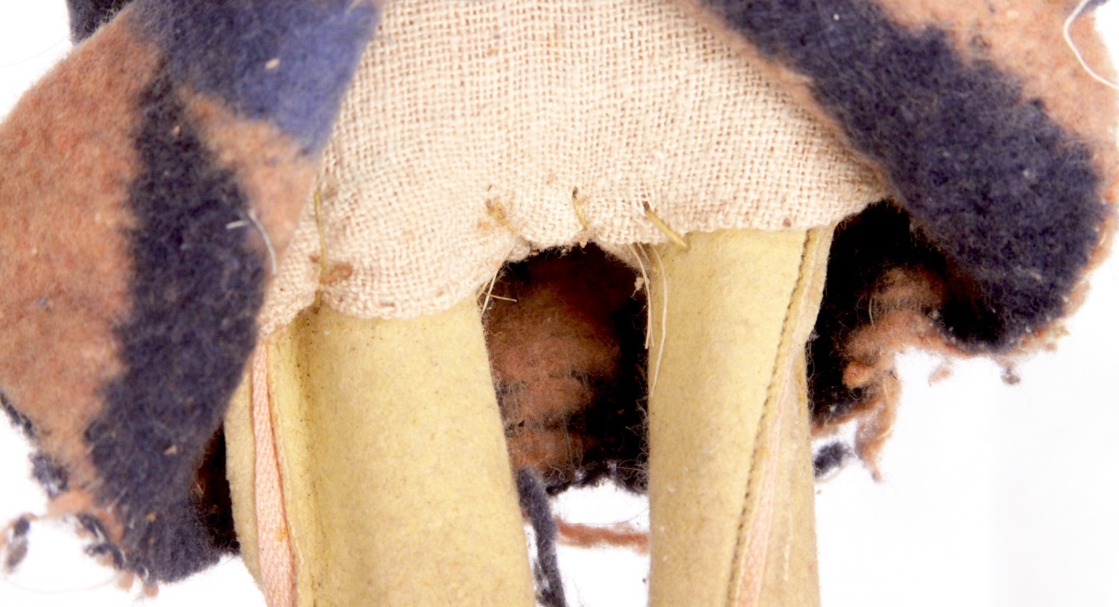 Antique Handmade Native American Navajo Skookum Bully Doll Wrapped in Blanket