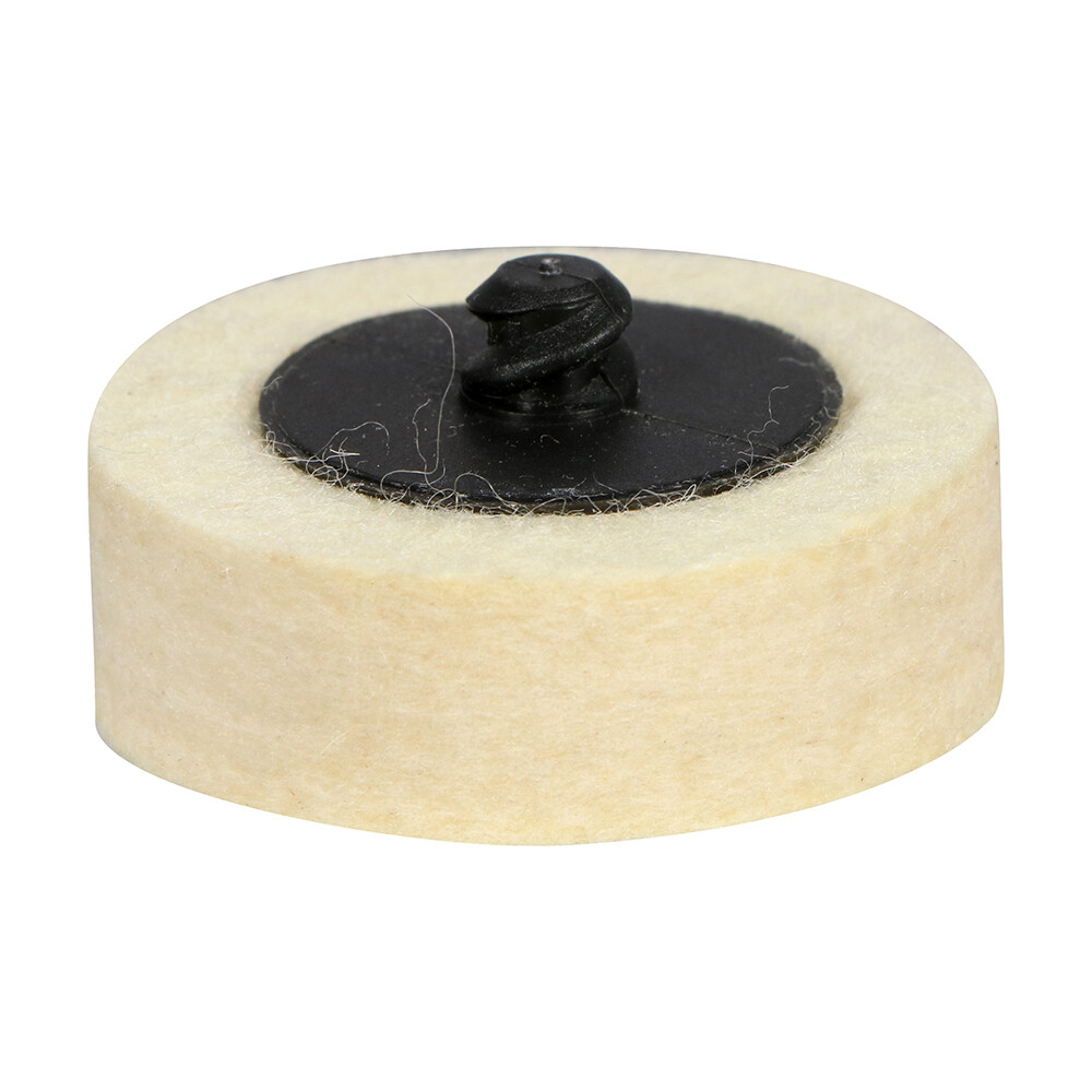 100 Pack - 2" BHA Polish Plus Quick Change Felt Buffing Discs Roloc Type R