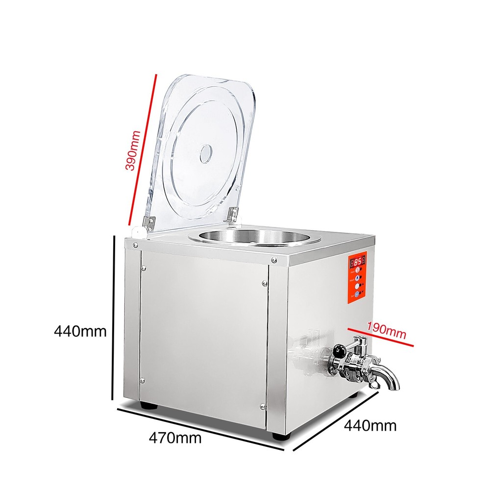 Kolice Commercial 13L Ice Cream Mix Pasteurizer, Juice Pasteurization Machine