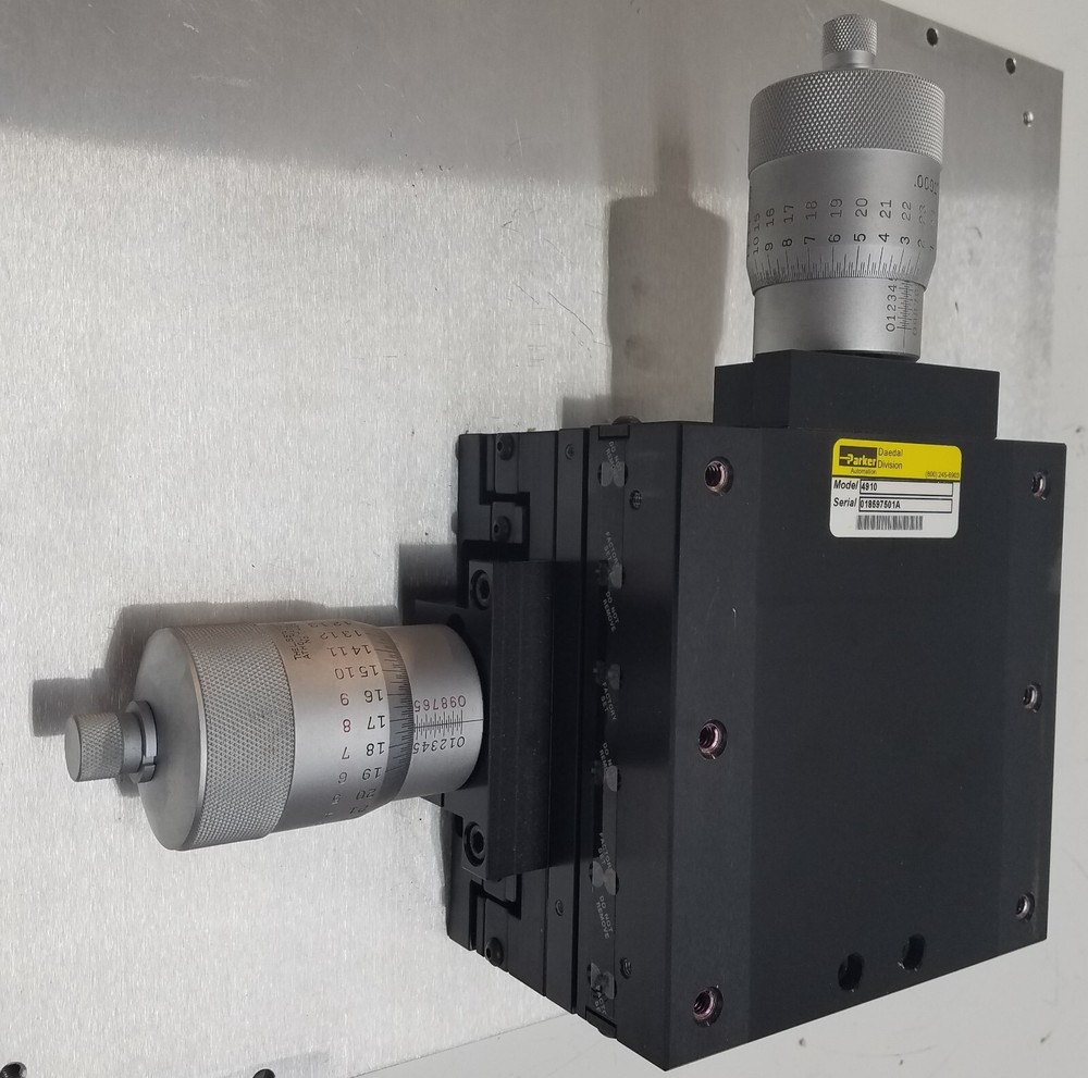 Daedal Parker 4910 Manually Driven Positioning Slide 2 Axis Linear Stage