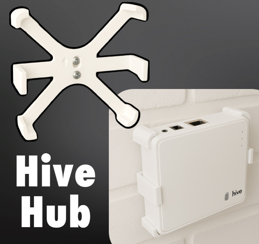Hive Hub Wall Mount Bracket with Adjustable Alignment & Secure Grip – Hardware