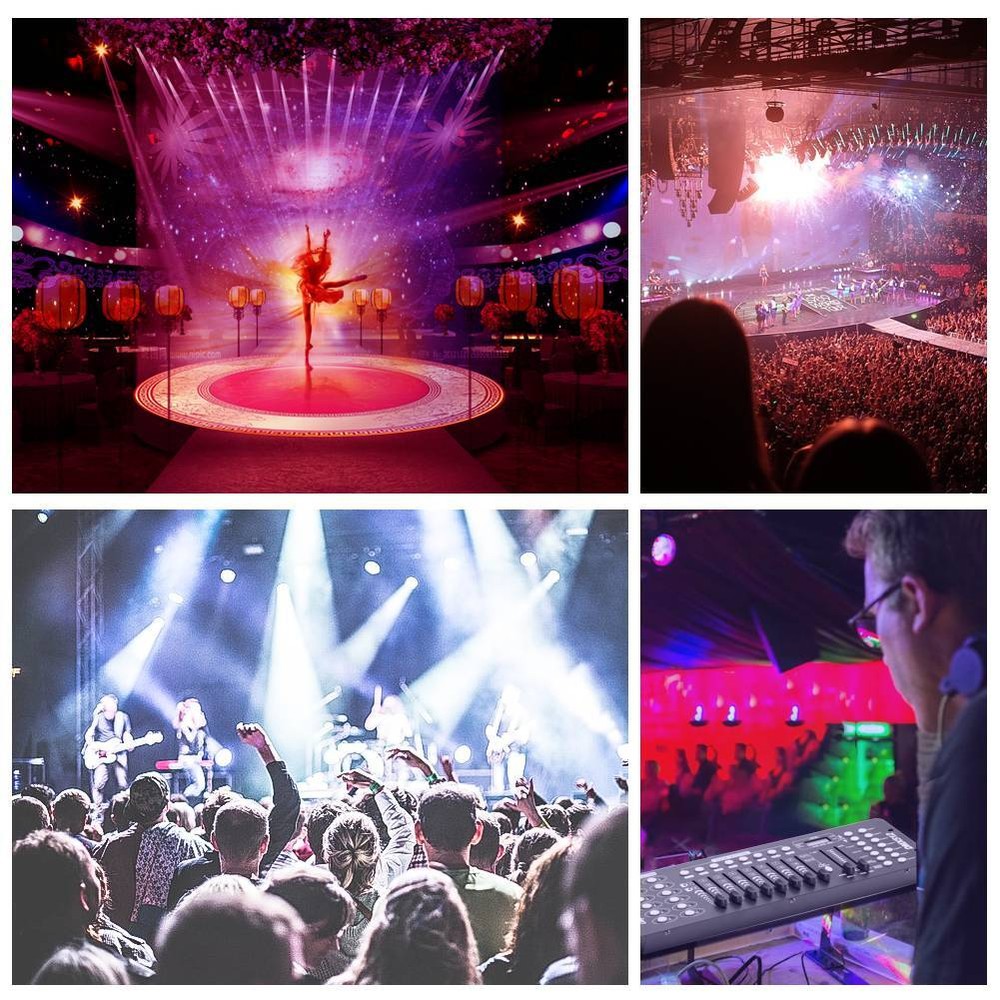 DMX512 DJ Controller 192CHs Stage Lighting Console Disco Light Operator Show