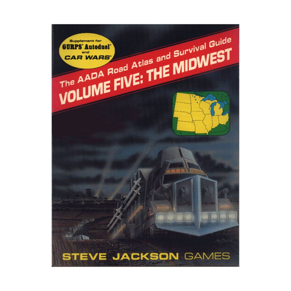 SJG Car Wars AADA Road Atlas #5 - The Midwest VG+