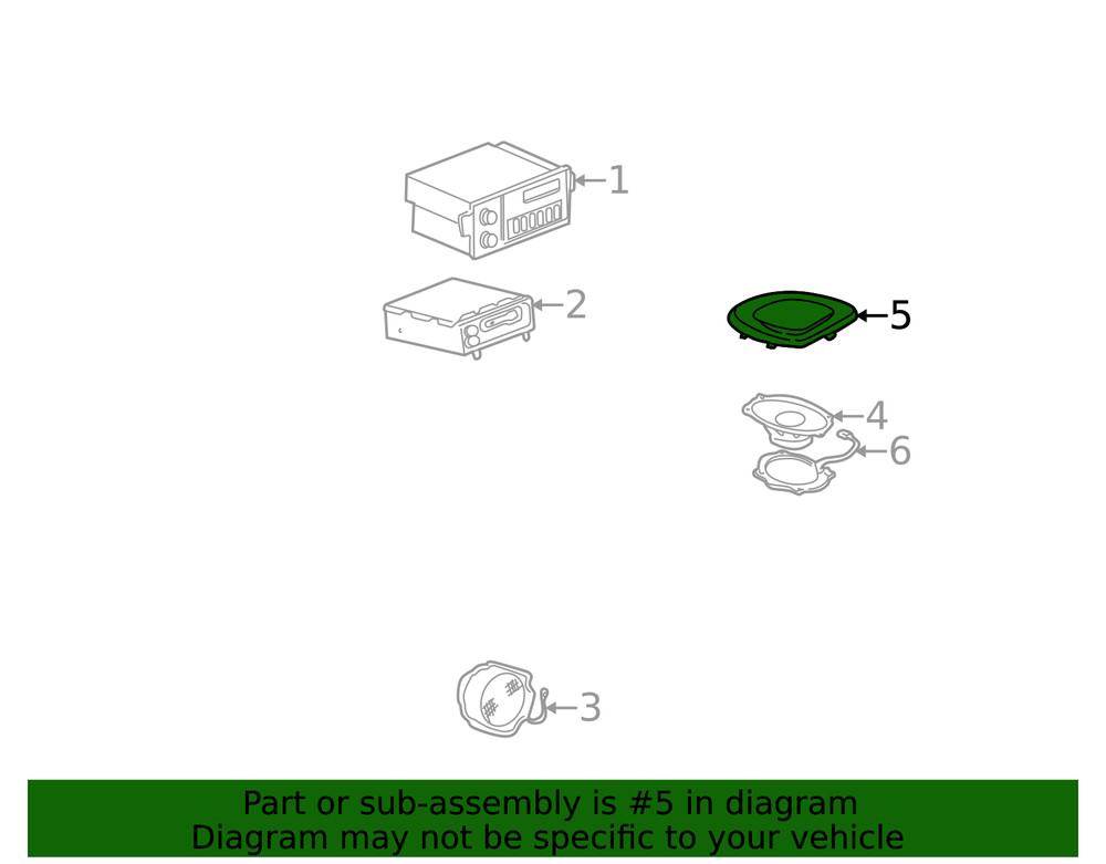 Genuine GM Speaker Grille 22610733
