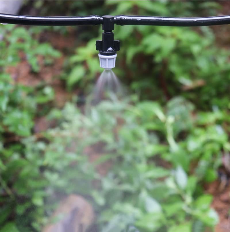 50pcs Micro Spray Irrigation Drippers,Three-Way Integrated Atomizing Nozzle, ...