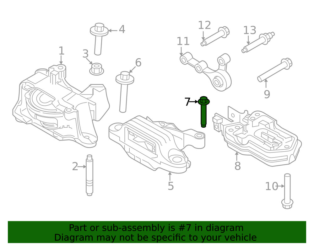 Genuine Ford Automatic Transmission Mount Bolt W720206-S439